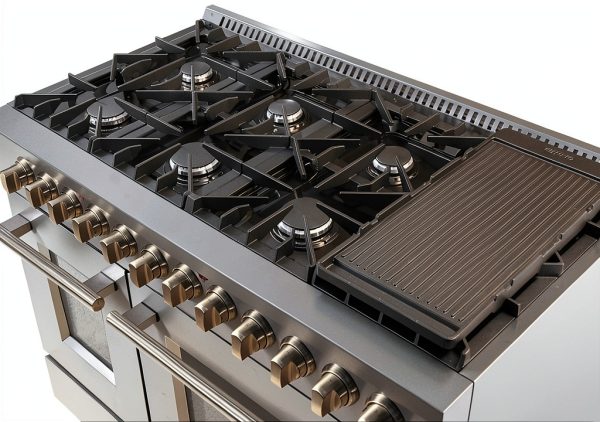 Forno Dual Fuel Range Stainless Steel Professional Kitchen-5
