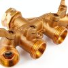 AuySier Brass 4 Way Garden Hose Splitter 3/4 Inch-4
