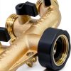Twinkle Star 4 Way Hose Splitter Heavy Duty Brass Garden-3