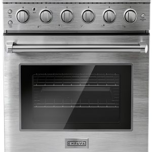 Empava 30 Inch Gas Range Stainless Steel Convection Oven-0