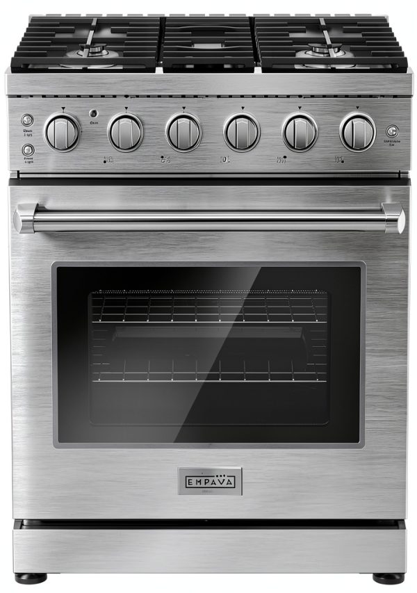 Empava 30 Inch Gas Range Stainless Steel Convection Oven-0