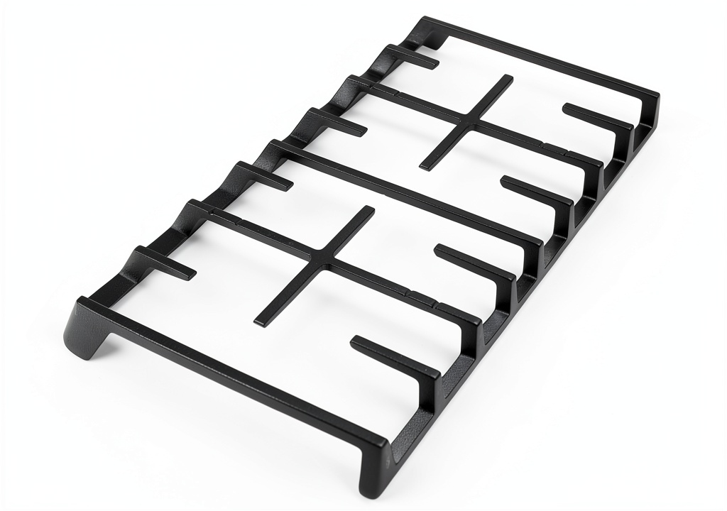 Installing Bewesazy Cast Iron Stove Grate Samsung Gas Range Replacement on a kitchen countertop