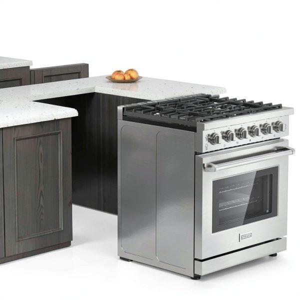 Empava 30 Inch Gas Range Stainless Steel Convection Oven-2