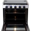 RecPro RV Stove Gas Range Freestanding Black Silver-1