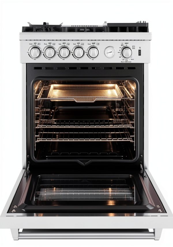 Forno 30 Inch Gas Range Stainless Steel Freestanding-1
