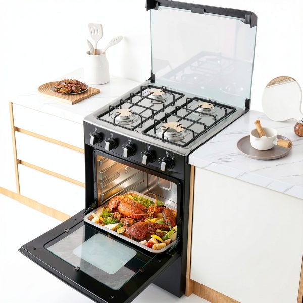 DGleyisu 60L Gas Range Black Freestanding Compact Kitchen-3