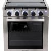 RecPro RV Stove Gas Range Freestanding Black Silver-5