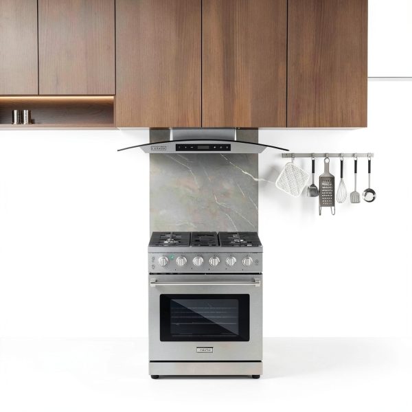 Empava 30 Inch Gas Range Stainless Steel Convection Oven-8
