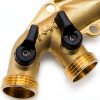 MAGGIFT Brass Hose Splitter 4 Way Adapter Solid Brass-4