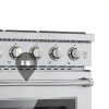 Empava 30 Inch Gas Range Stainless Steel Convection Oven-6
