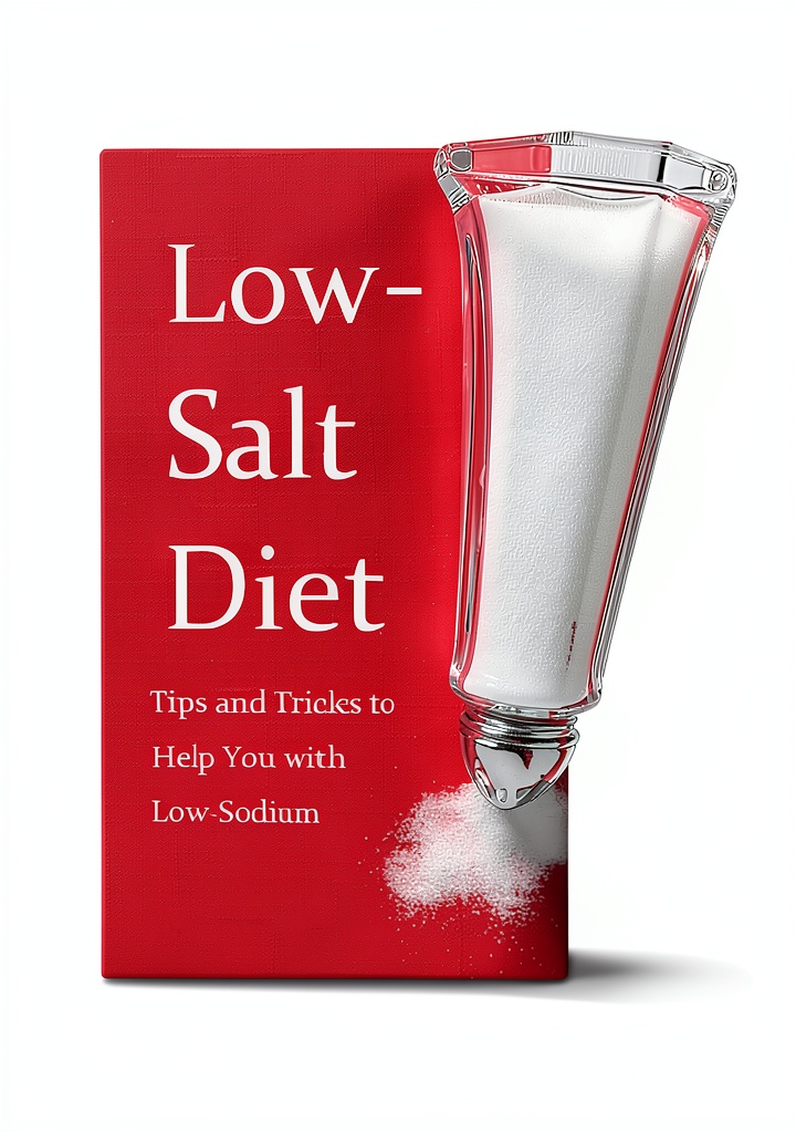 'Jennifer Brannon Low Salt Cooking Book open on a tablet'