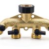 Twinkle Star 4 Way Hose Splitter Heavy Duty Brass Garden-1