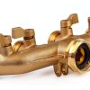 AuySier Brass 4 Way Garden Hose Splitter 3/4 Inch-3