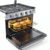CAMPLUX RV Oven Stove Combo Stainless Steel Slide-In Design-3
