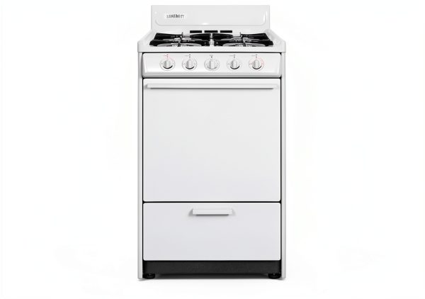 Summit Appliance Gas Range White 24 Inch Freestanding-2