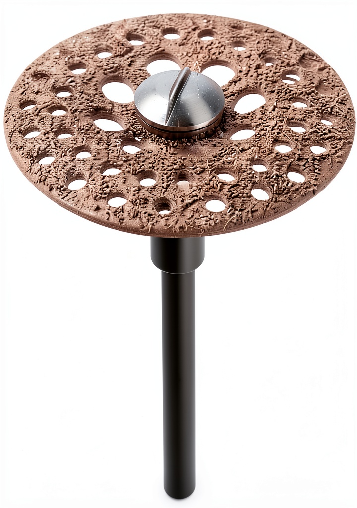 Dremel carbide shaping wheel in use on a wooden project