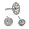 Hamineler Diamond Cutting Wheel 25mm 3mm Shank for Rotary Tools-2
