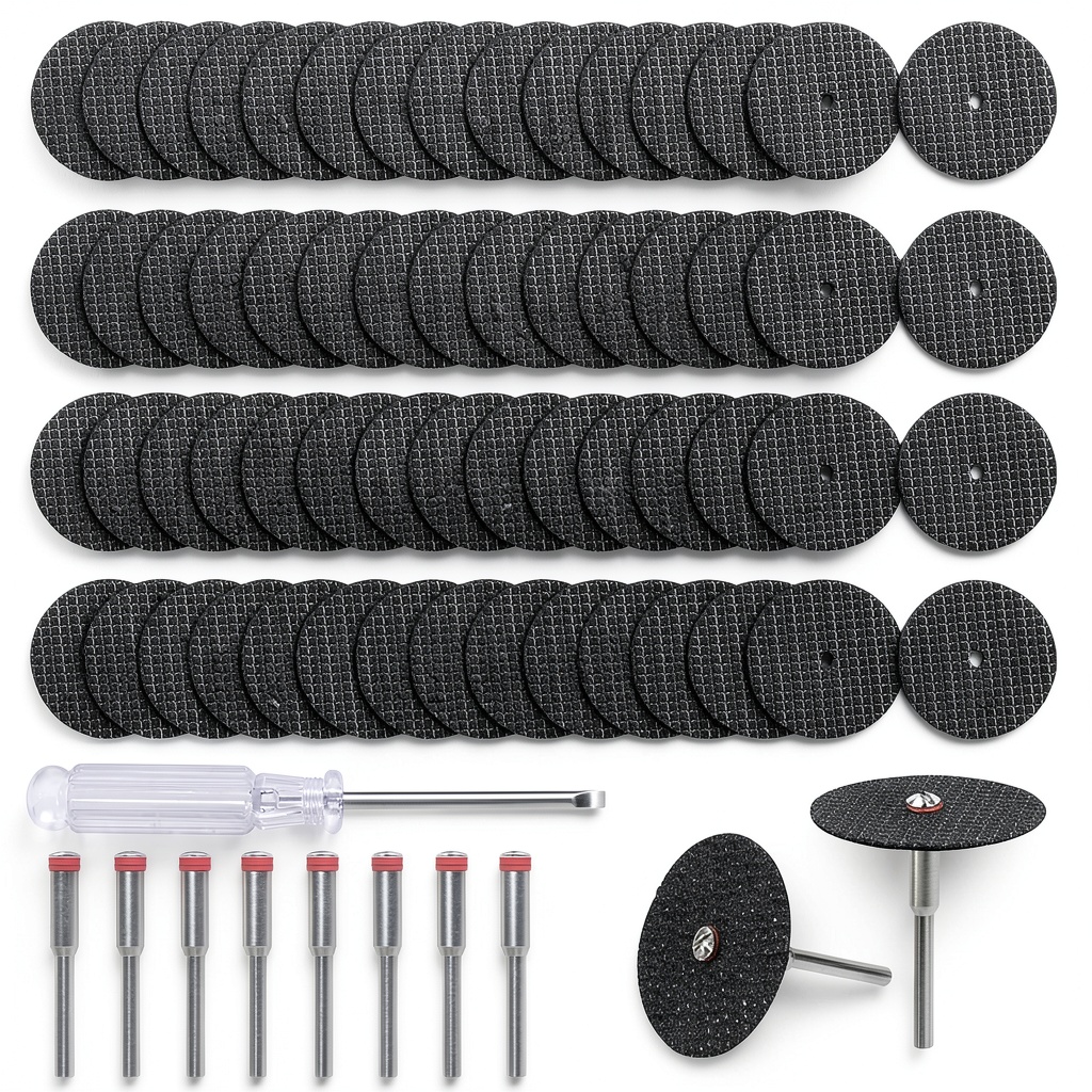 Fiberglass cutting wheels for rotary tools