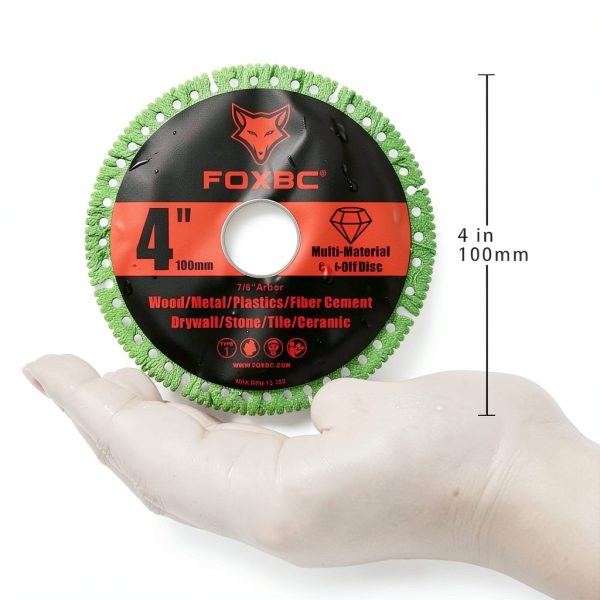 FOXBC Diamond Cut-Off Discs 4 Inch Multi-Material-5
