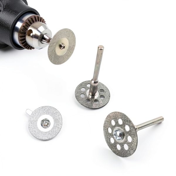 Hamineler Diamond Cutting Wheel 25mm 3mm Shank for Rotary Tools-4