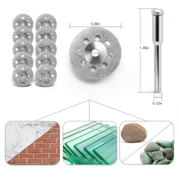Cutting Wheels CULMKARI TY-017 Set of Diamond HSS Resin Wheels-2
