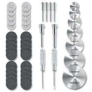Cutting Wheel Set 45 Piece Rotary Kit by gupawix with Diamond Wheels-0
