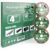 Diamond Cutting Wheel Jtex 4 Inch Metal Blade 3 Pack Durable 5000 Cuts-4