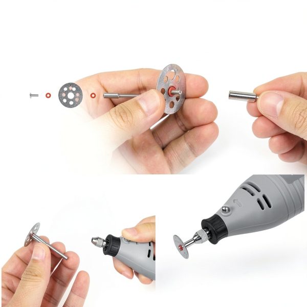 APORO Rotary Cutting Wheels Set 10pcs Speed Steel Diamond Mini Blades-7