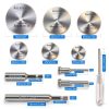 Auxiren Rotary Drill Saw Kit with 6 HSS Wheels and Multi Shank-1
