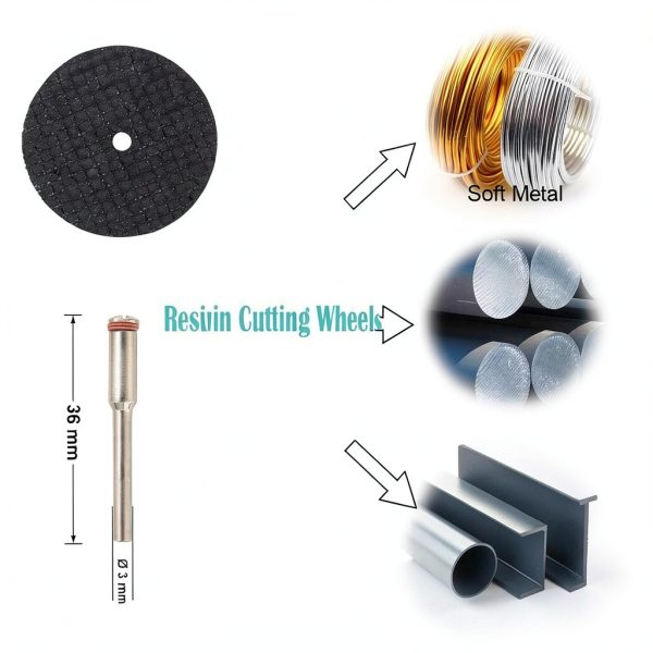 APORO Rotary Cutting Wheels Set 10pcs Speed Steel Diamond Mini Blades-3