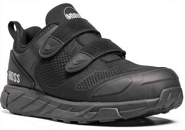 Hoss Men's Buster Low Hook-and-Loop Fire Safety Shoe Black 13 X-Wide-0