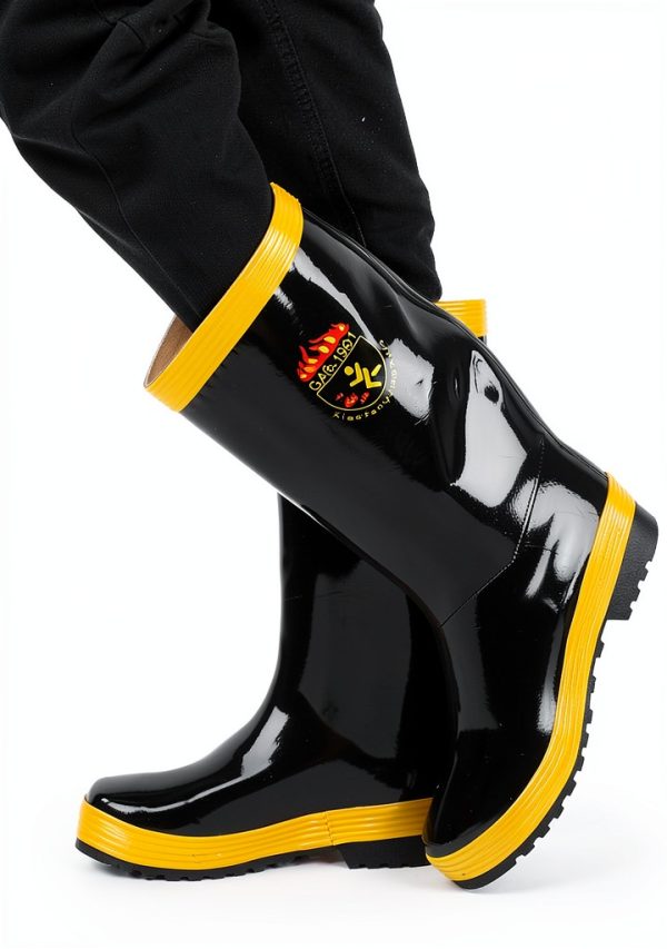 Safety Boots Fire Fighting Rubber Non‑Slip High‑Temp Steel‑Plate-0