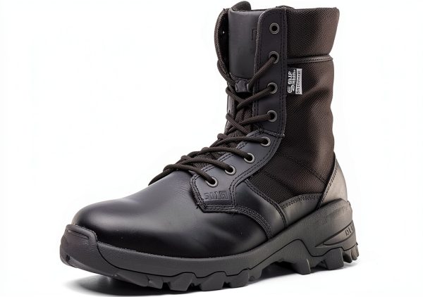 5.11 Tactical Men's 8" Black Leather Speed 3.0 Waterproof Combat Boots-0