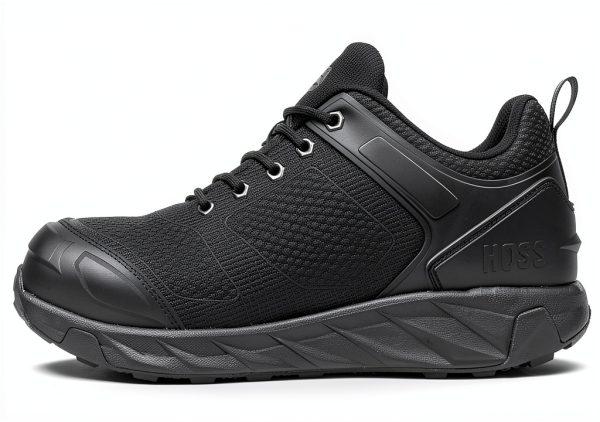 Hoss Mens Buster Low Fire and Safety Shoe Black 20 X-Wide-1
