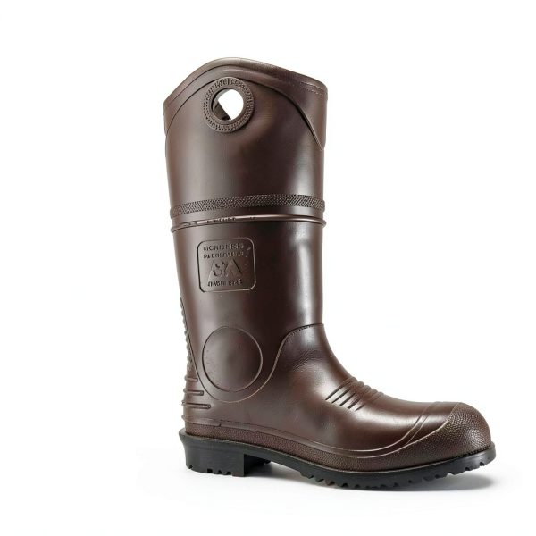 DUNLOP mens Modern Fire Safety Boots Steel Toe Waterproof PVC-5