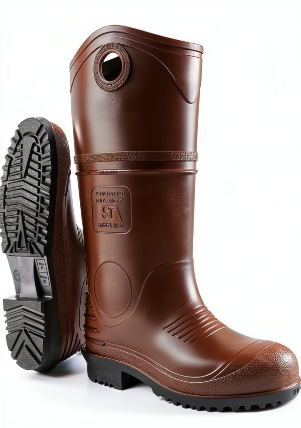 DUNLOP mens Modern Fire Safety Boots Steel Toe Waterproof PVC-0