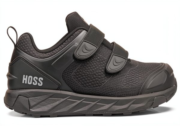 Hoss Men's Buster Low Hook-and-Loop Fire Safety Shoe Black 13 X-Wide-3
