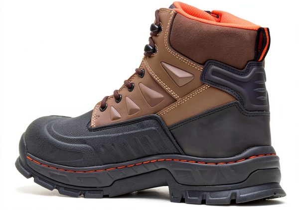 HyTest Men's Brown, Comp Toe, EH, Waterproof, Insulated, 6 Inch Boot-2