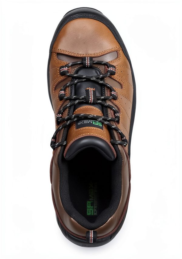 SR Max Winston, Men's, Brown, Low Hiker Style Comp Toe, EH, Slip Resistant Work Shoe-3