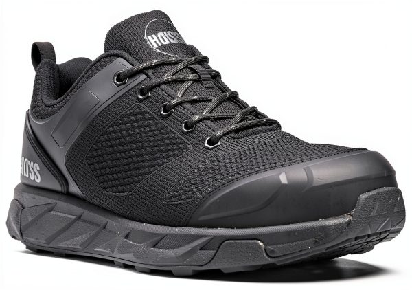 Hoss Mens Buster Low Fire and Safety Shoe Black 20 X-Wide-0