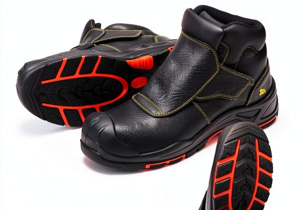 SAFETOE Welding Boots for Men Composite Toe Heat‑Resistant HRO‑Black-3