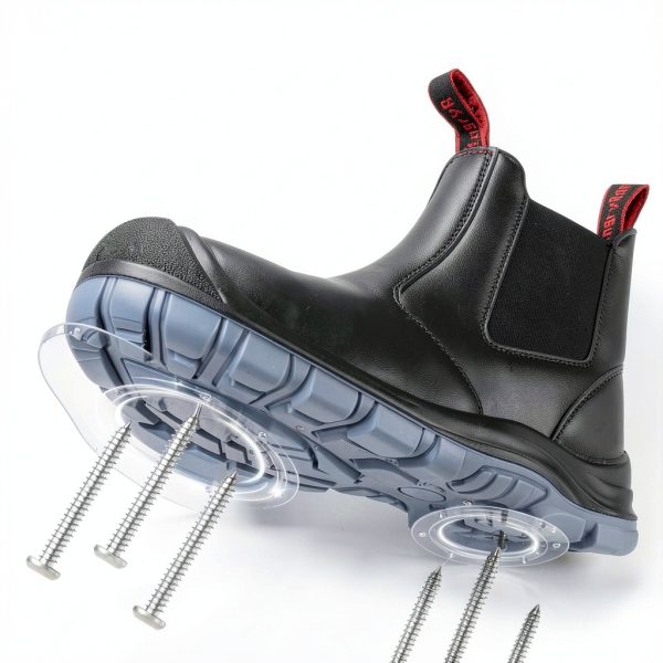 Steel Toe Work Boots ANGRYRAM Waterproof Slip‑Resistant Fire Boots-4
