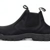 Slip on Work Boots for Men Women Composite Toe Leather Slip‑Resistant-1