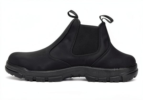 Slip on Work Boots for Men Women Composite Toe Leather Slip‑Resistant-1