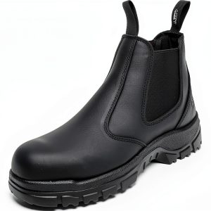 Slip on Work Boots for Men Women Composite Toe Leather Slip‑Resistant-0