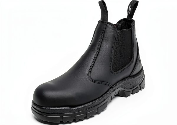 Slip on Work Boots for Men Women Composite Toe Leather Slip‑Resistant-0