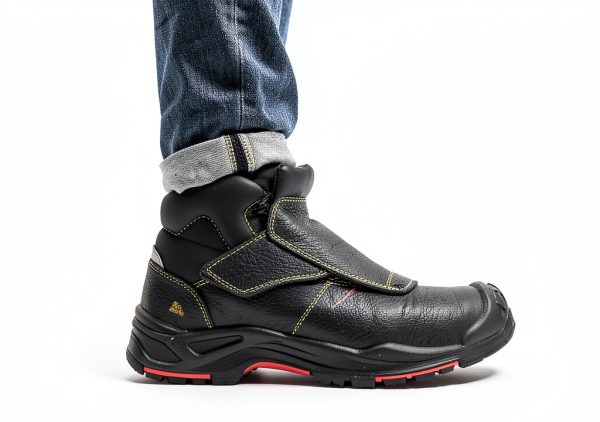 SAFETOE Welding Boots for Men Composite Toe Heat‑Resistant HRO‑Black-2