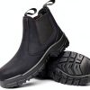 Slip on Work Boots for Men Women Composite Toe Leather Slip‑Resistant-6