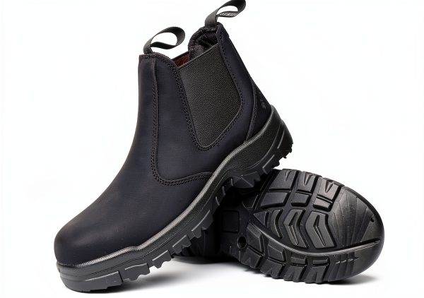 Slip on Work Boots for Men Women Composite Toe Leather Slip‑Resistant-6