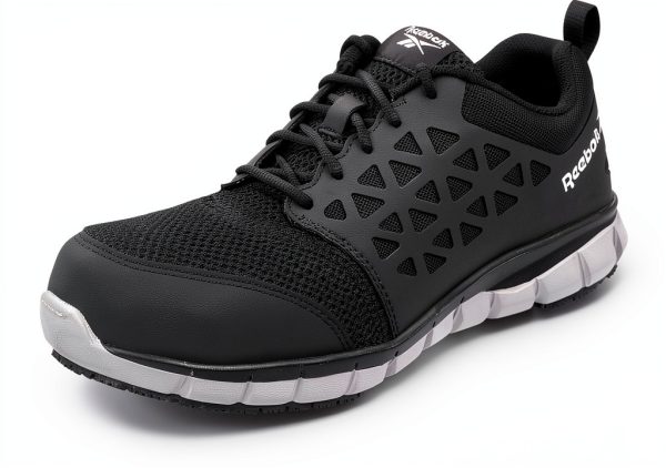 Reebok Men's Sublite Cushion Work MaxTrax Composite Toe SRO Athletic-0